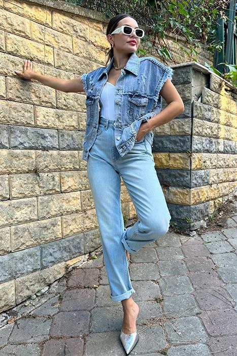 Rider lightblue mom fit