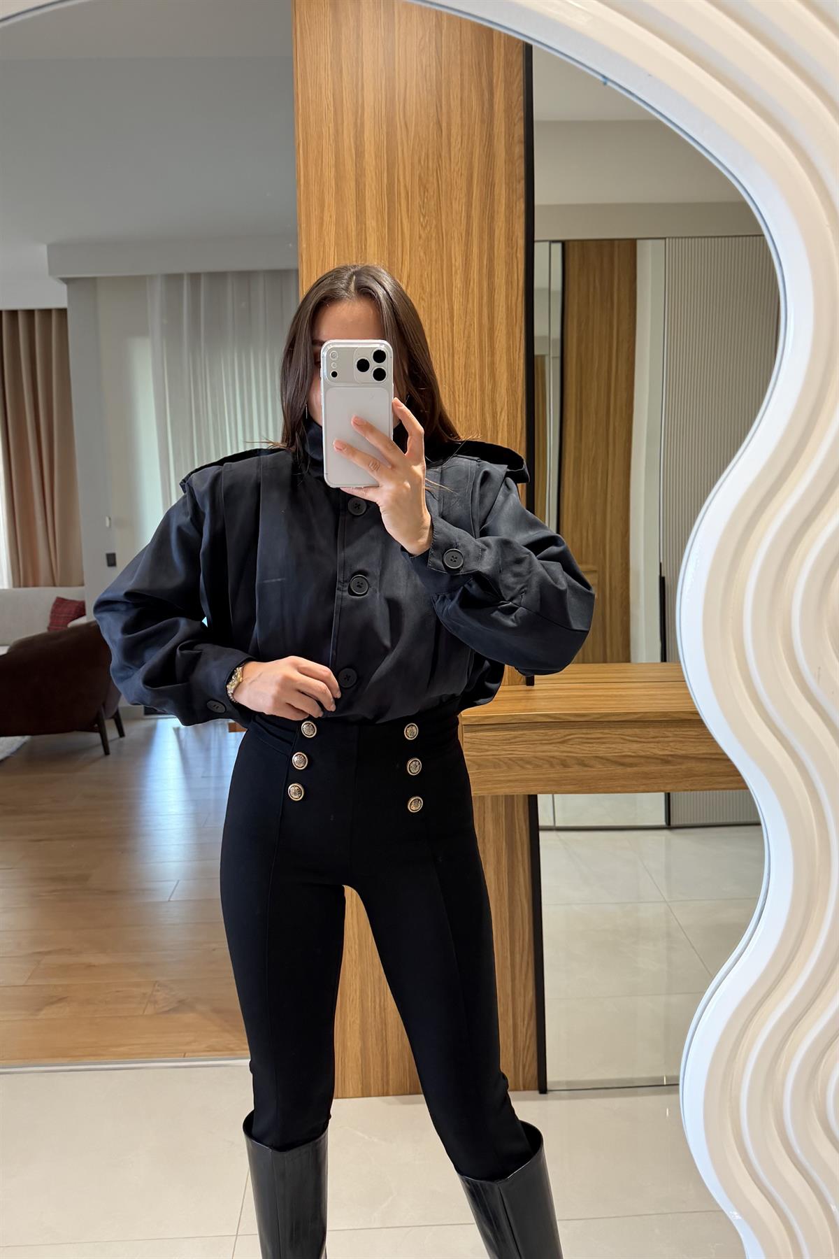 Rizzle Lacivert Süet Vatkalı Ceket