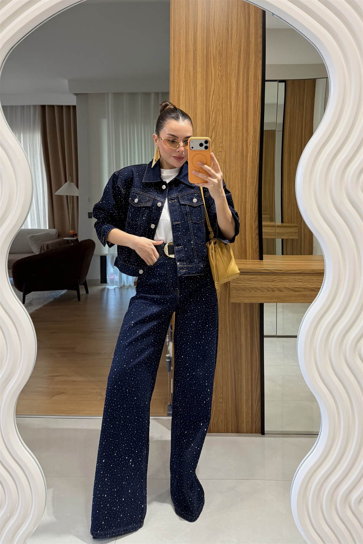 Romily Denim Full Taşlı Takım