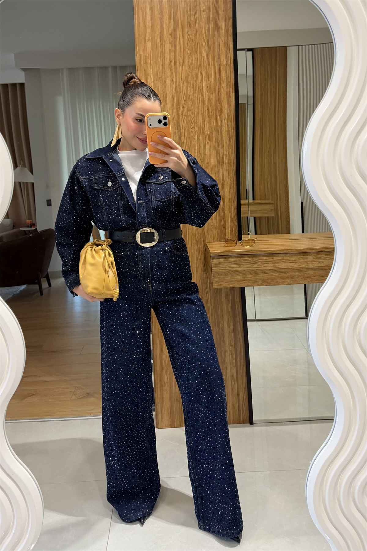 Romily Denim Full Taşlı Takım