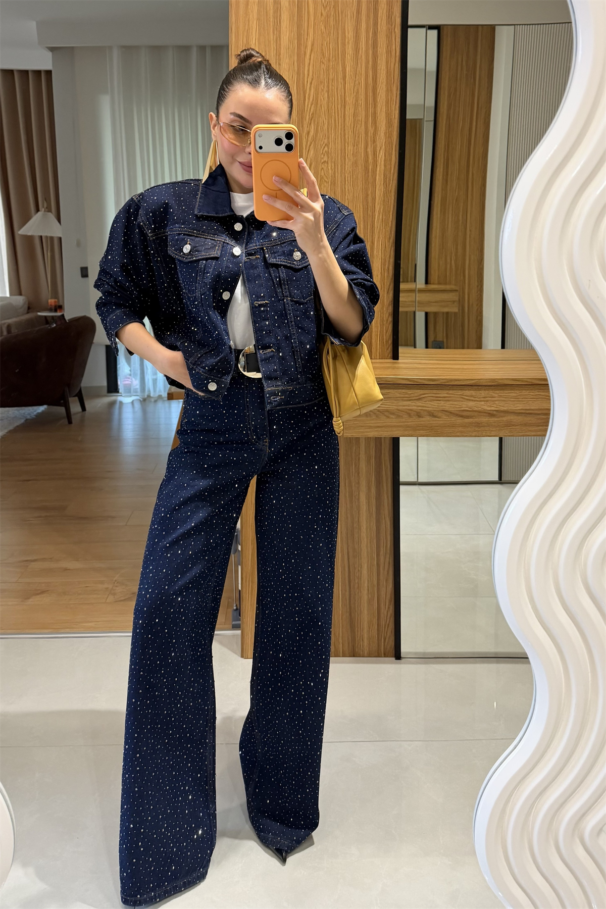 Romily Denim Full Taşlı Takım