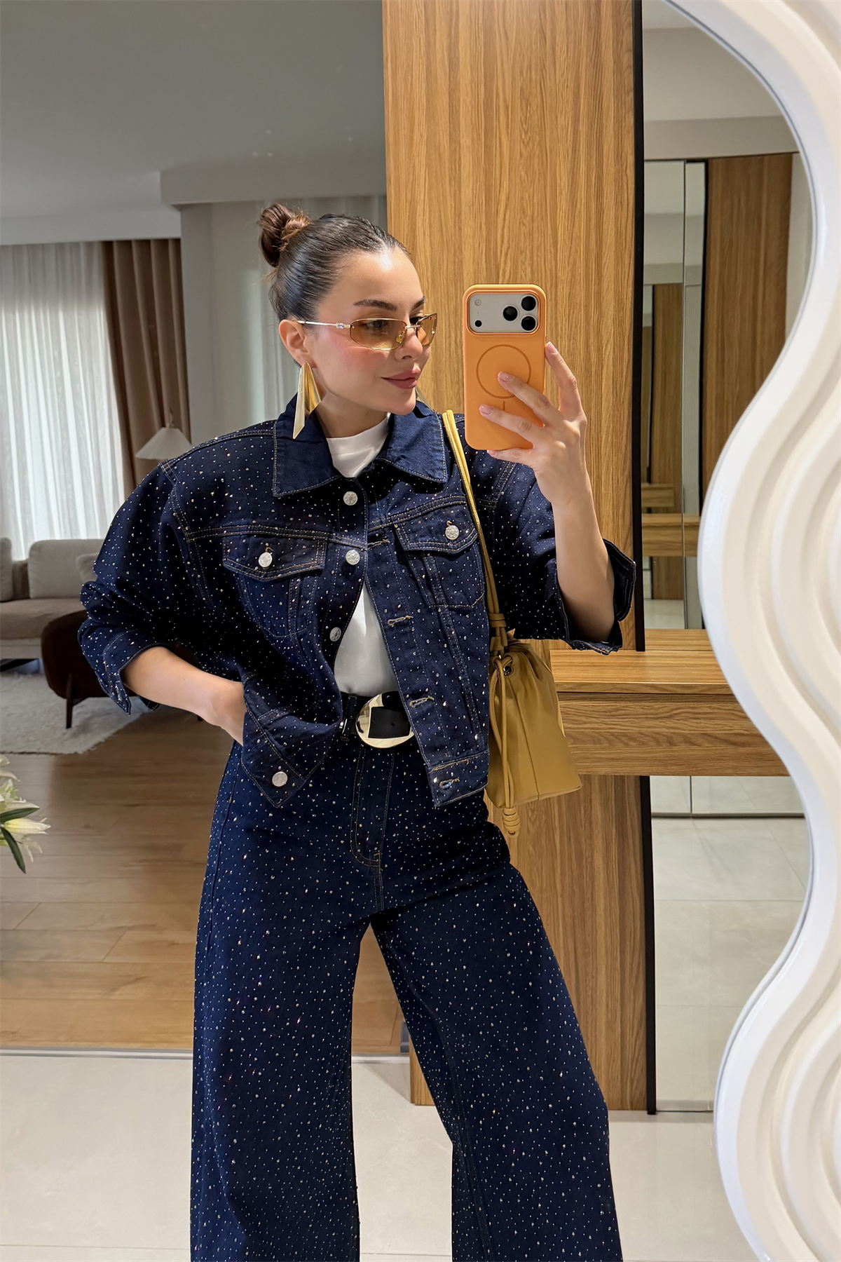 Romily Denim Full Taşlı Takım