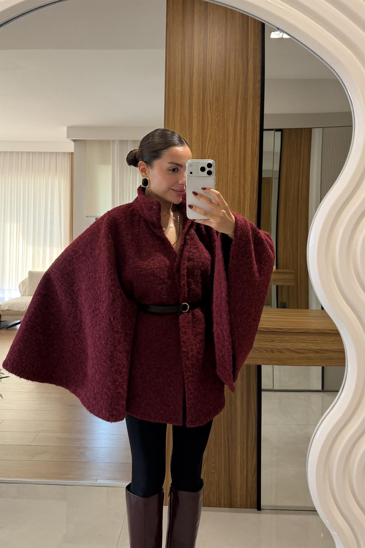 Rommy Bordo Kemerli Keçe Panço 