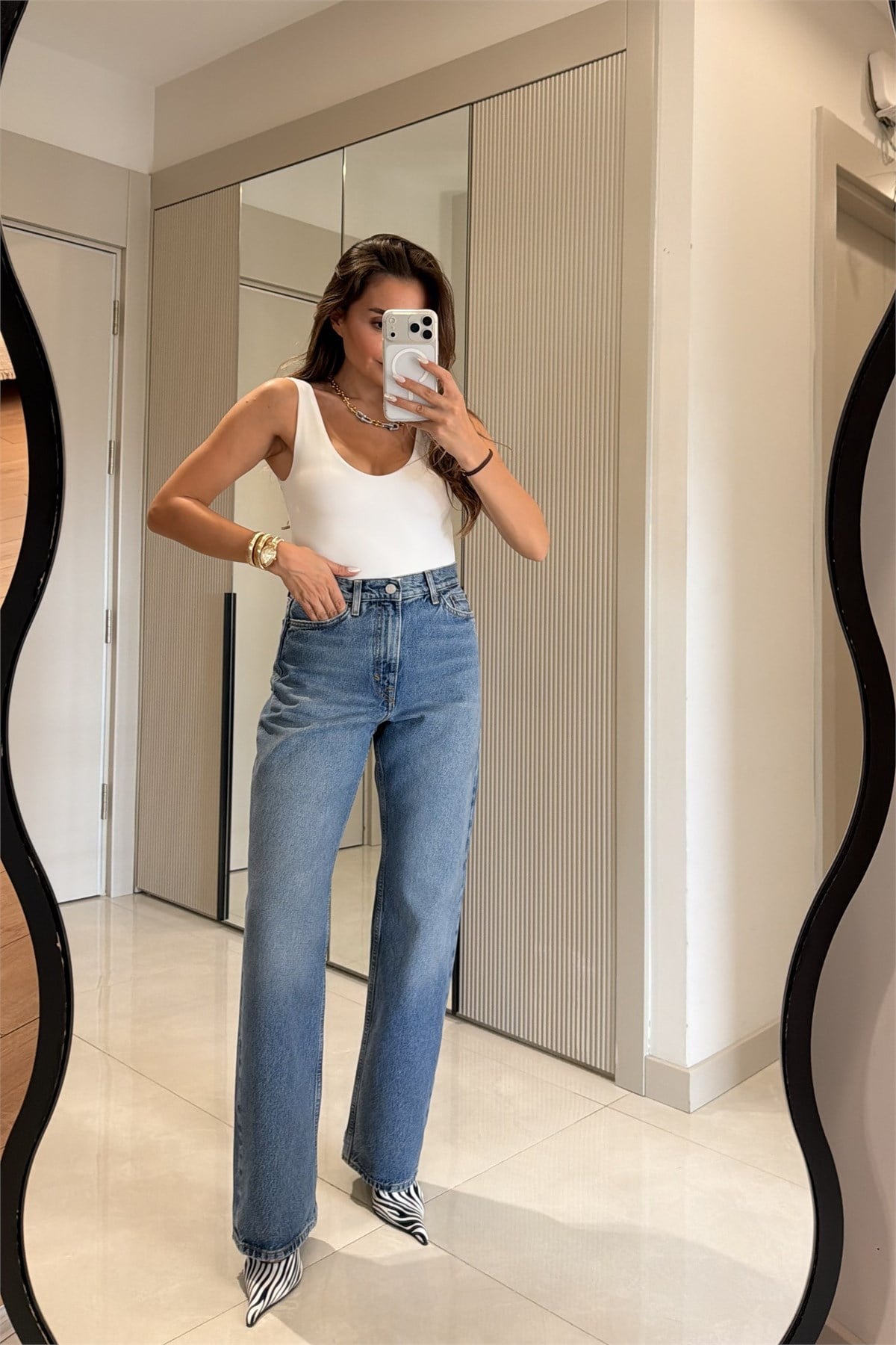 Ronel Midblue COS Boru Paça Jean