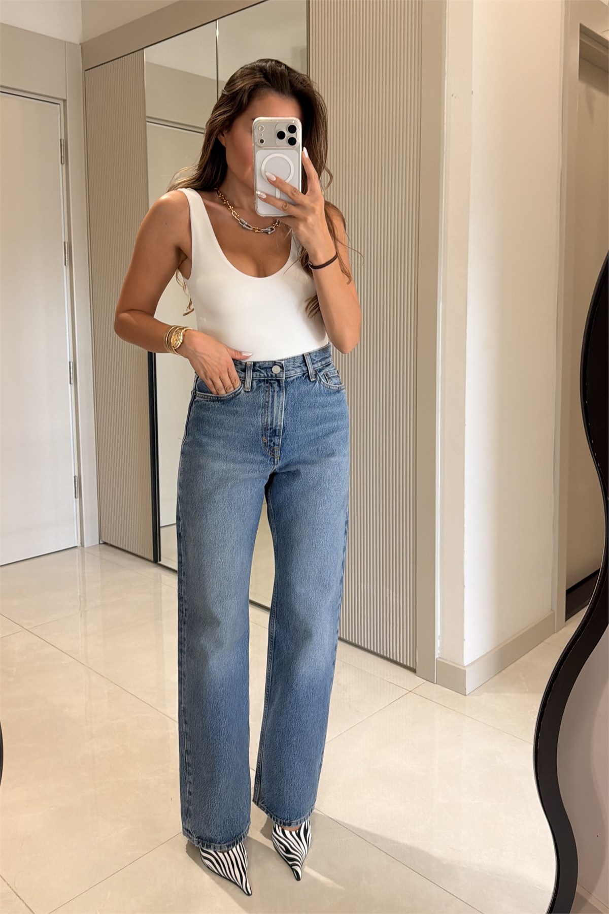 Ronel Midblue COS Boru Paça Jean