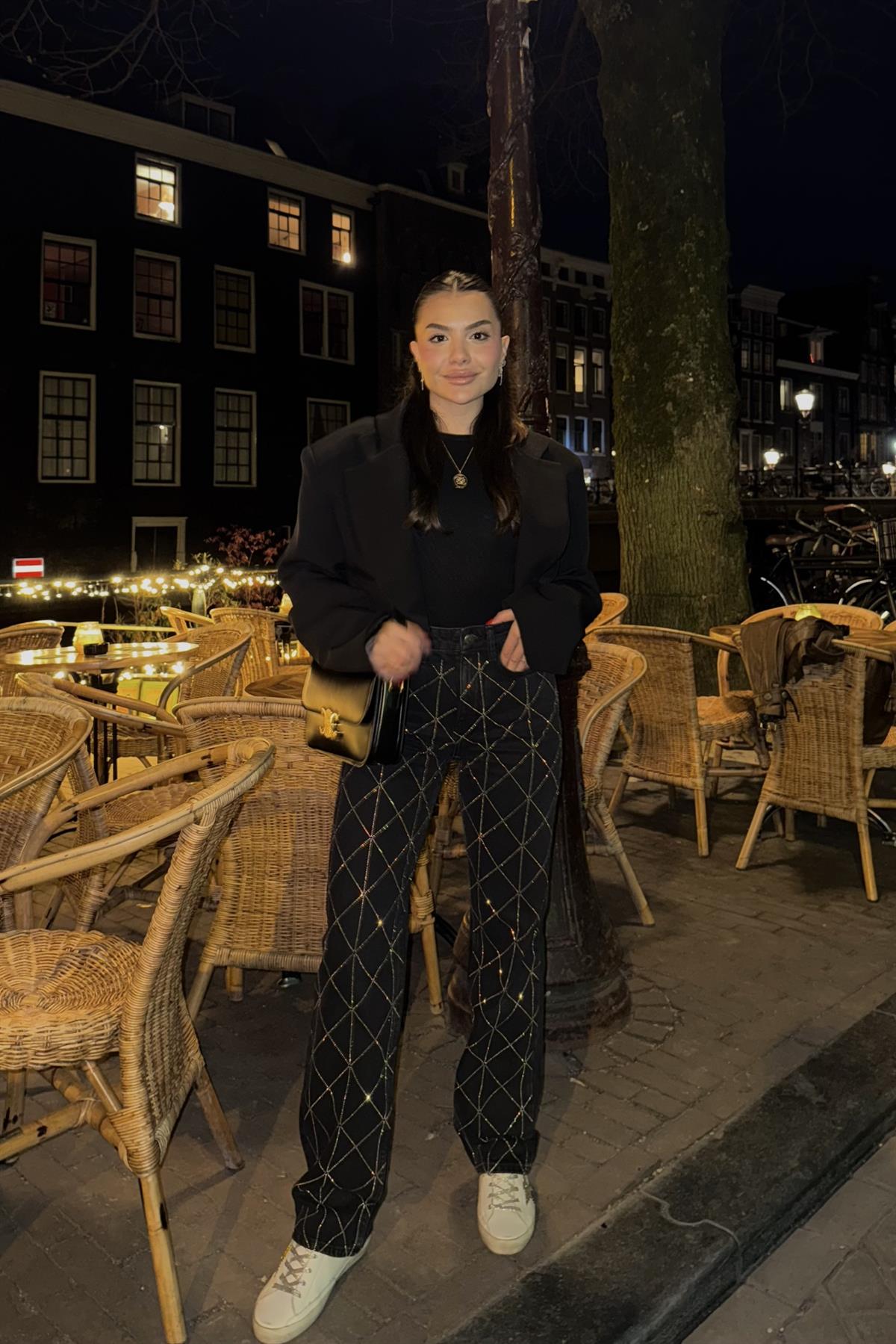 Rotterdam Full Çapraz Taşlı Jean