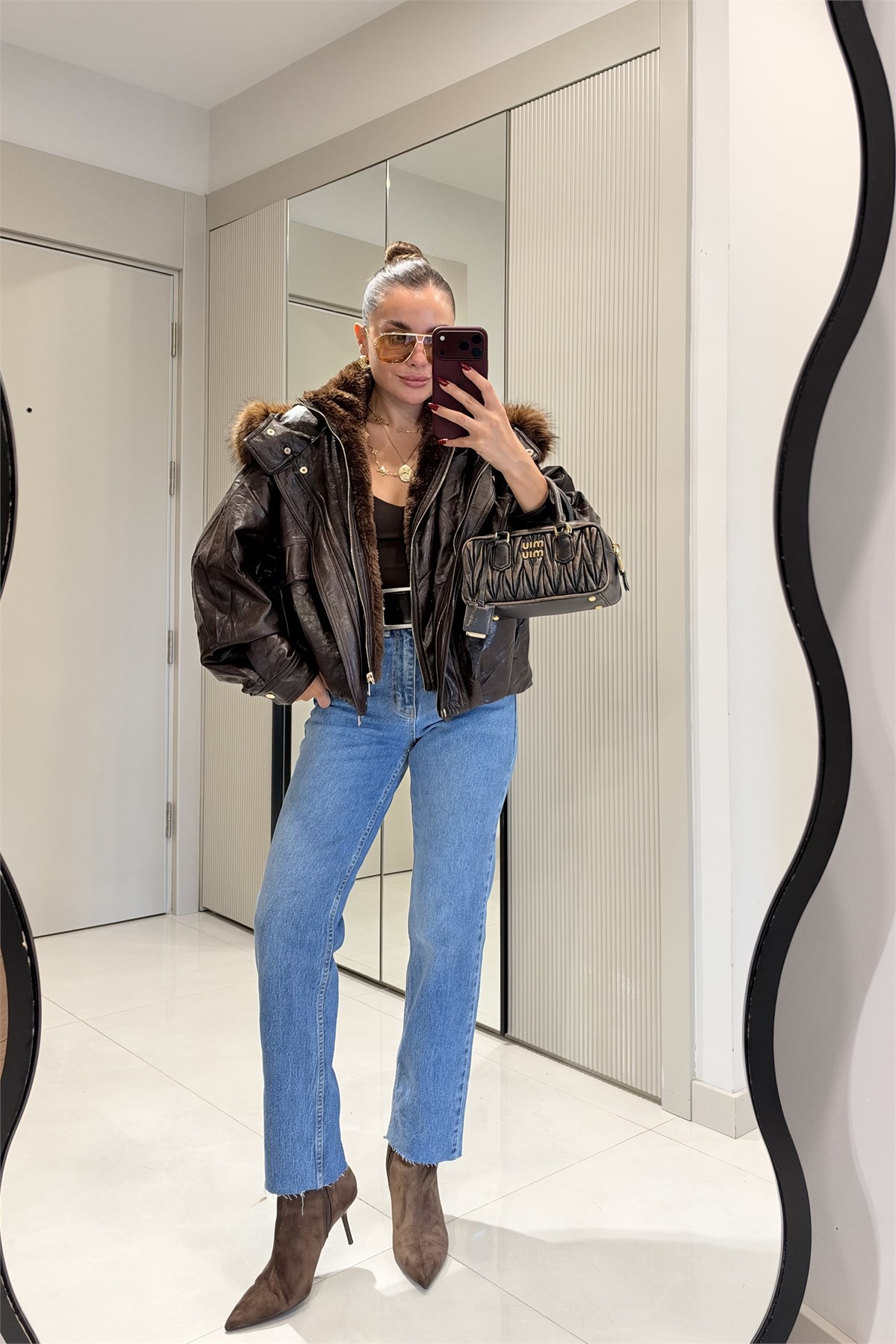Rovena Açık Mavi Yüksek Bel Straight  Jean