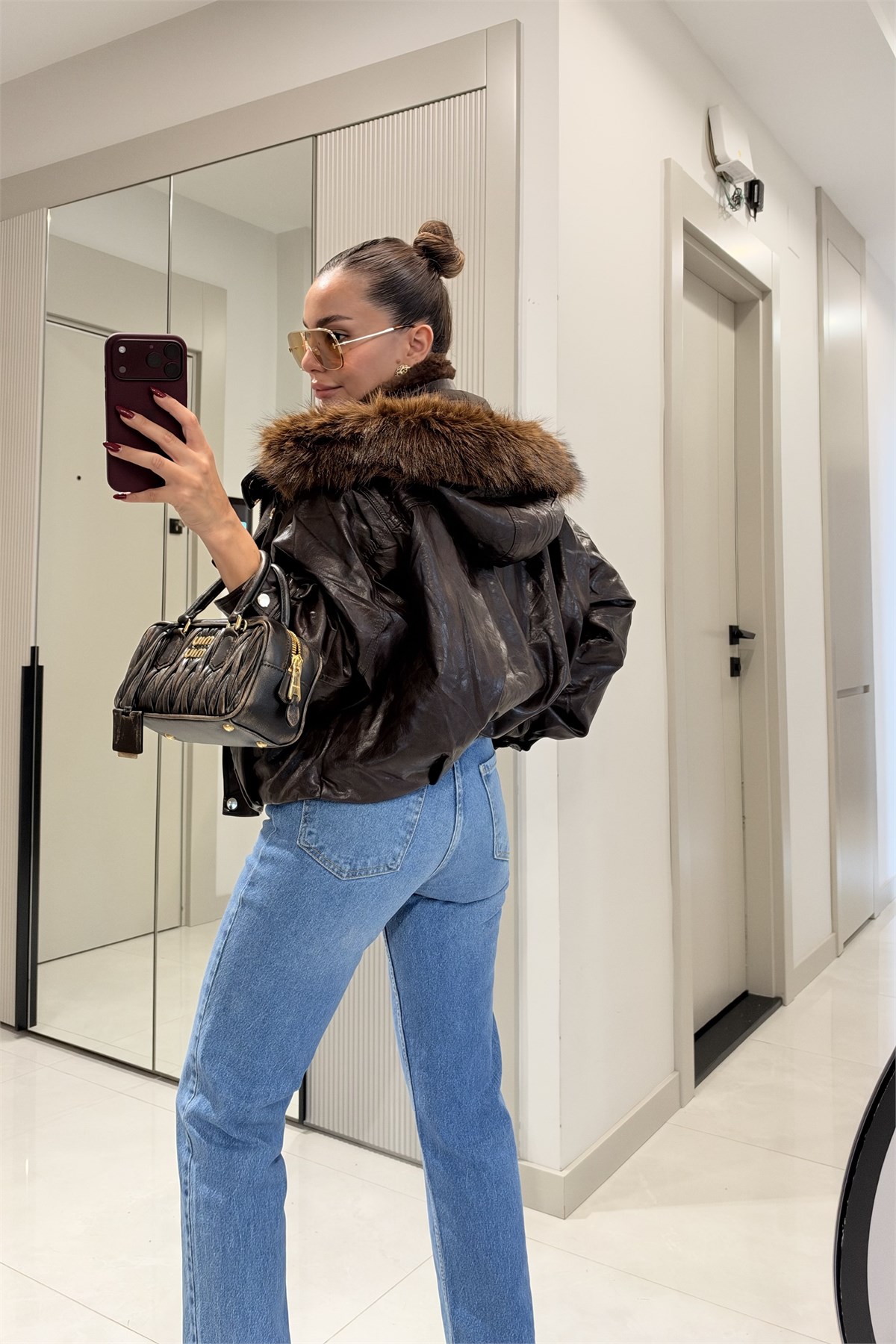 Rovena Açık Mavi Yüksek Bel Straight  Jean