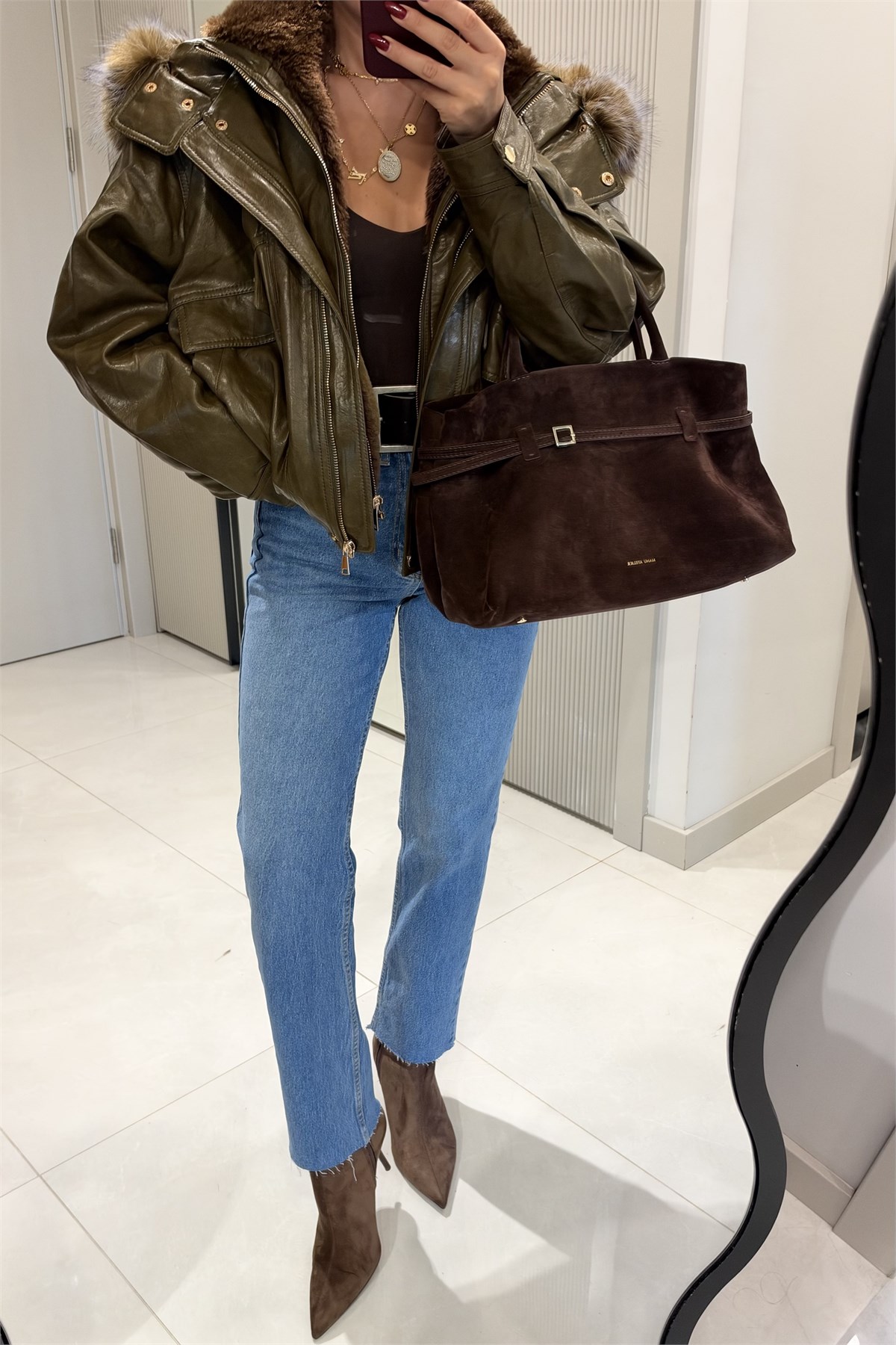 Rovena Açık Mavi Yüksek Bel Straight  Jean