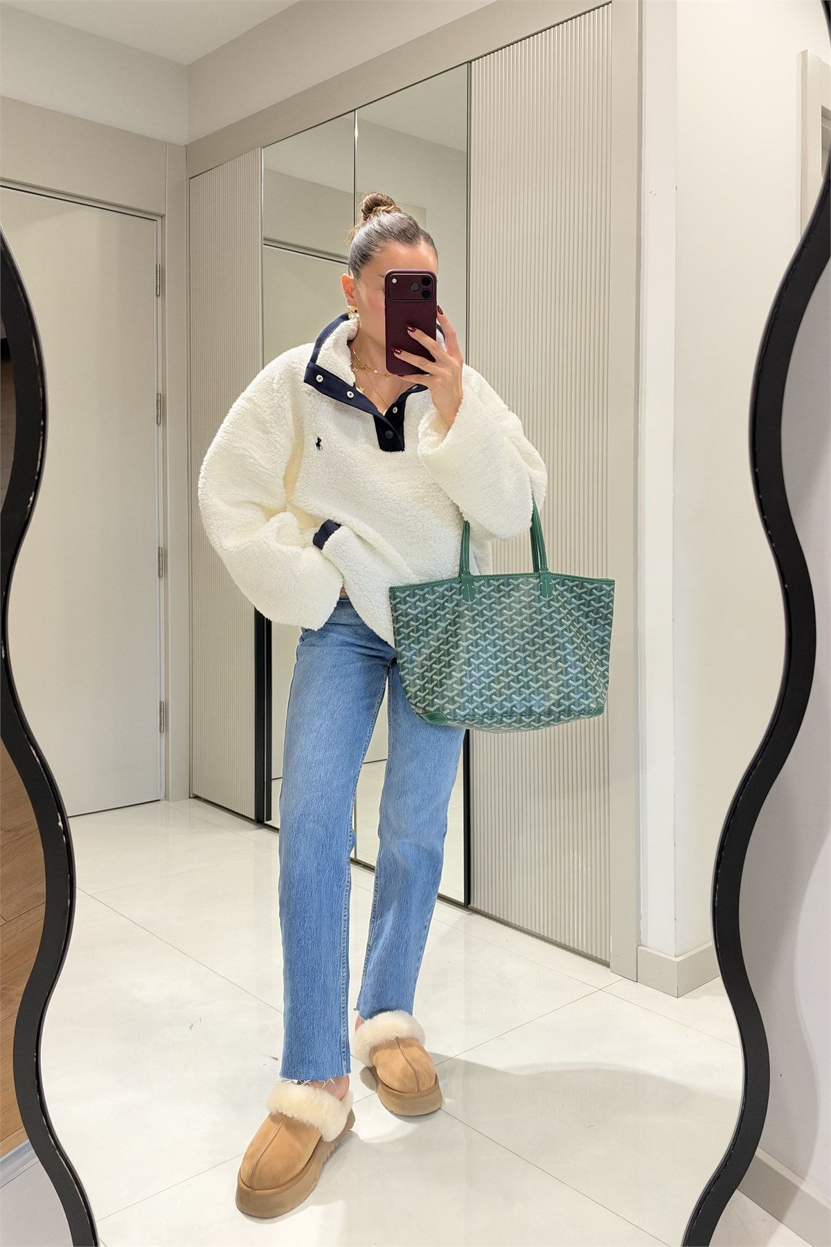 Rovena Açık Mavi Yüksek Bel Straight  Jean