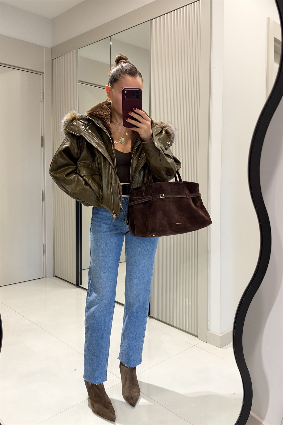 Rovena Açık Mavi Yüksek Bel Straight  Jean