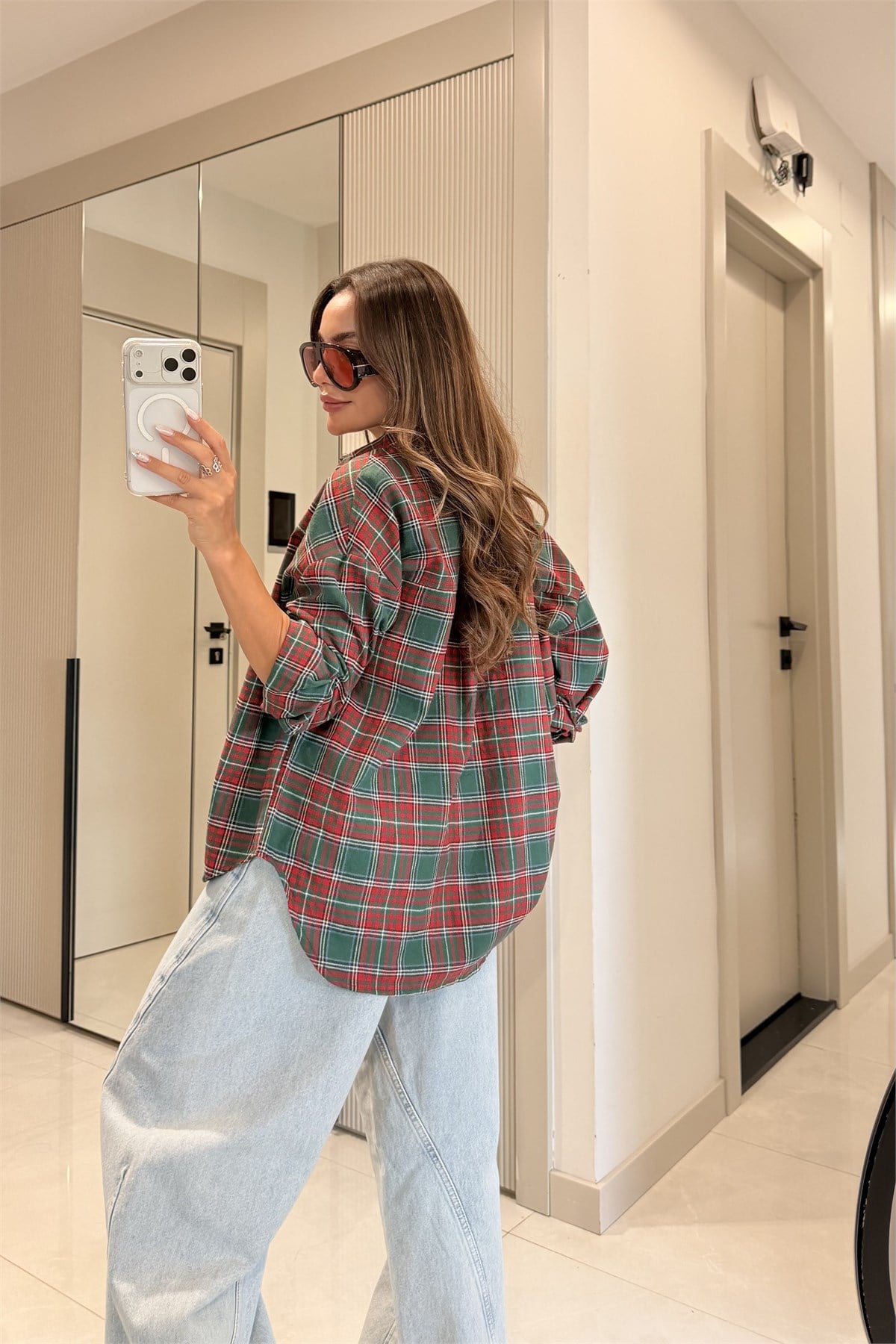 Royal Yeşil Ekose Marka Model Gömlek