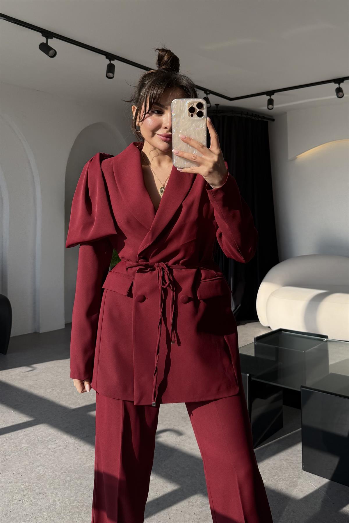 Samira Bordo Business Ceket Takım
