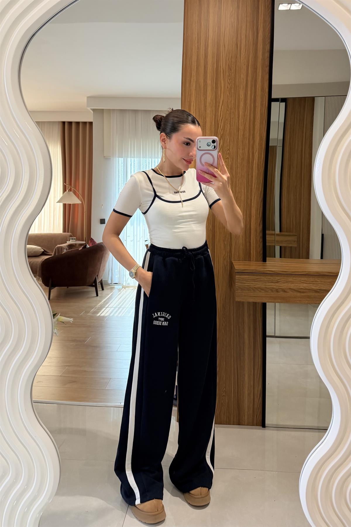 San Diego Lacivert Şerit Detaylı Eşofman Altı