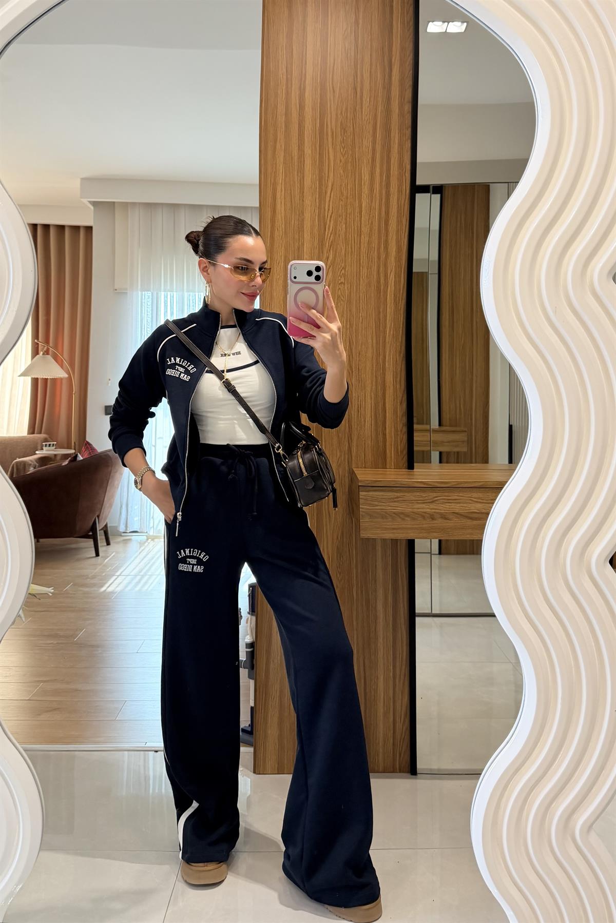 San Diego Lacivert Şerit Detaylı Eşofman Altı