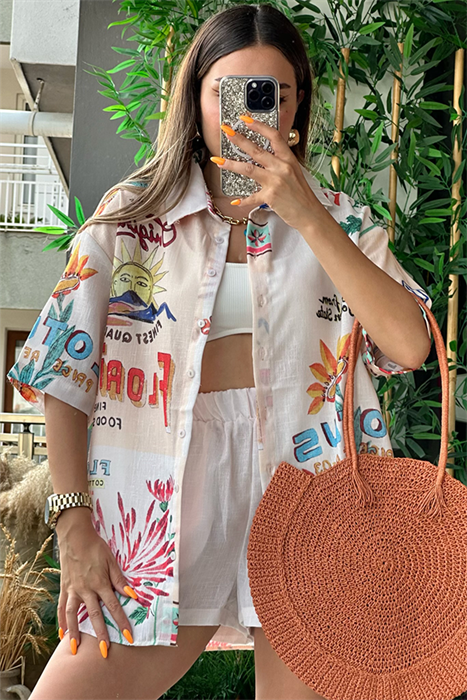 Santa keten tasarım gömlek