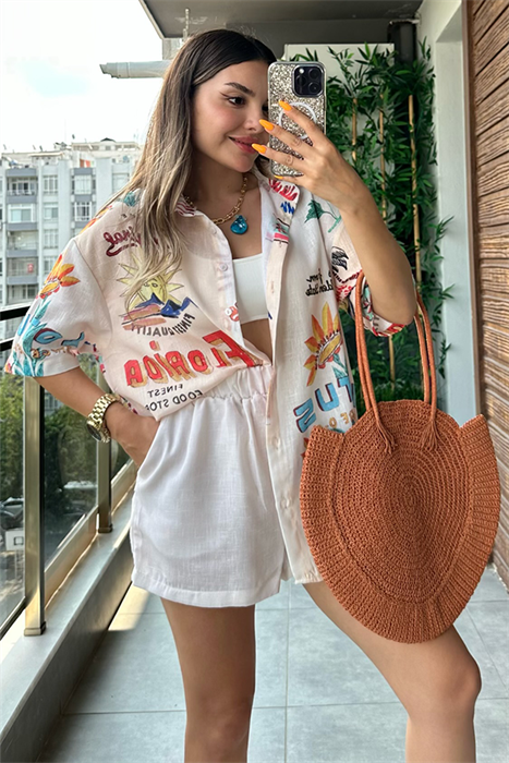 Santa keten tasarım gömlek