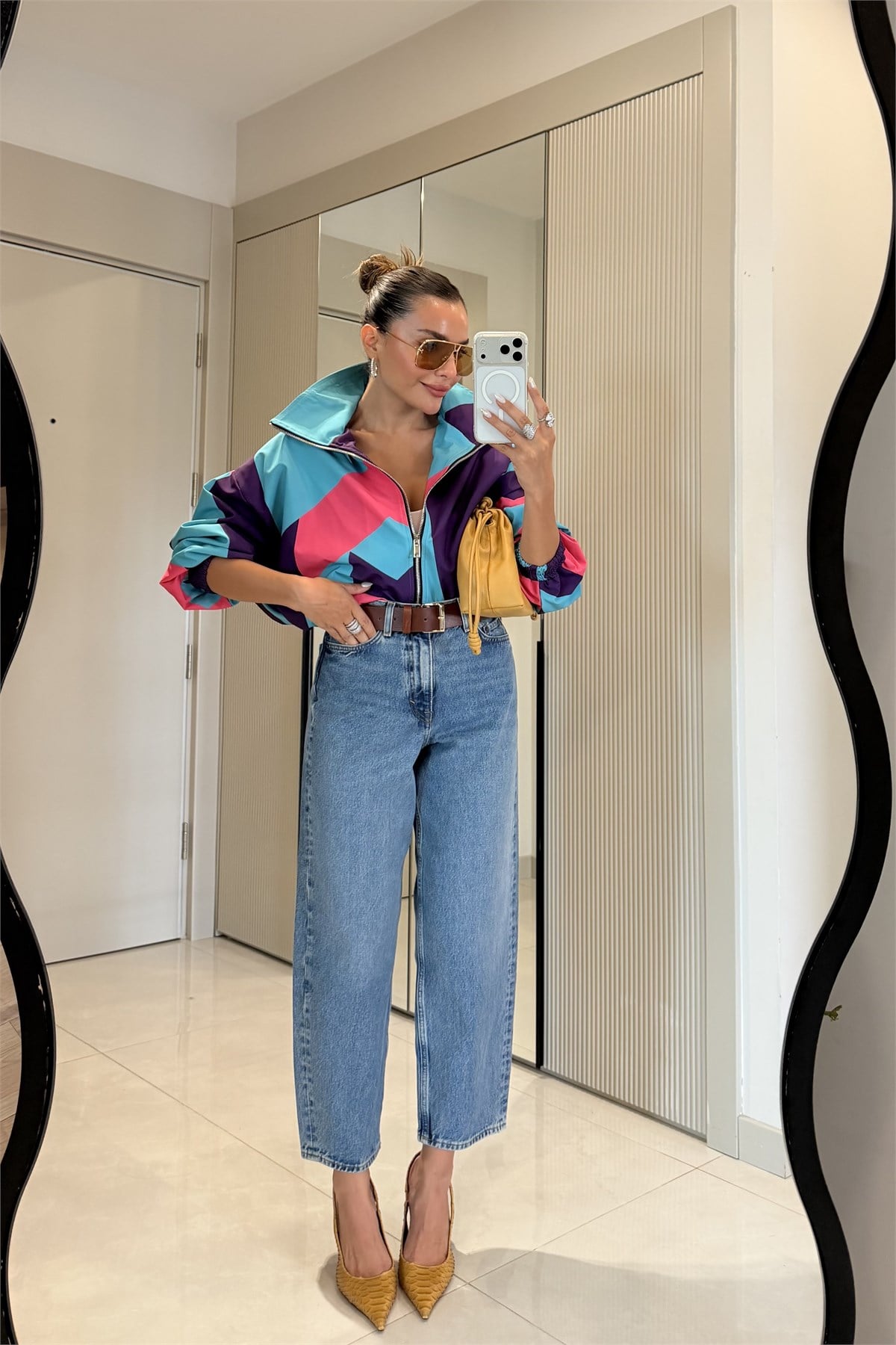 Saviel COS Yüksek Bel Mom Fit Jean