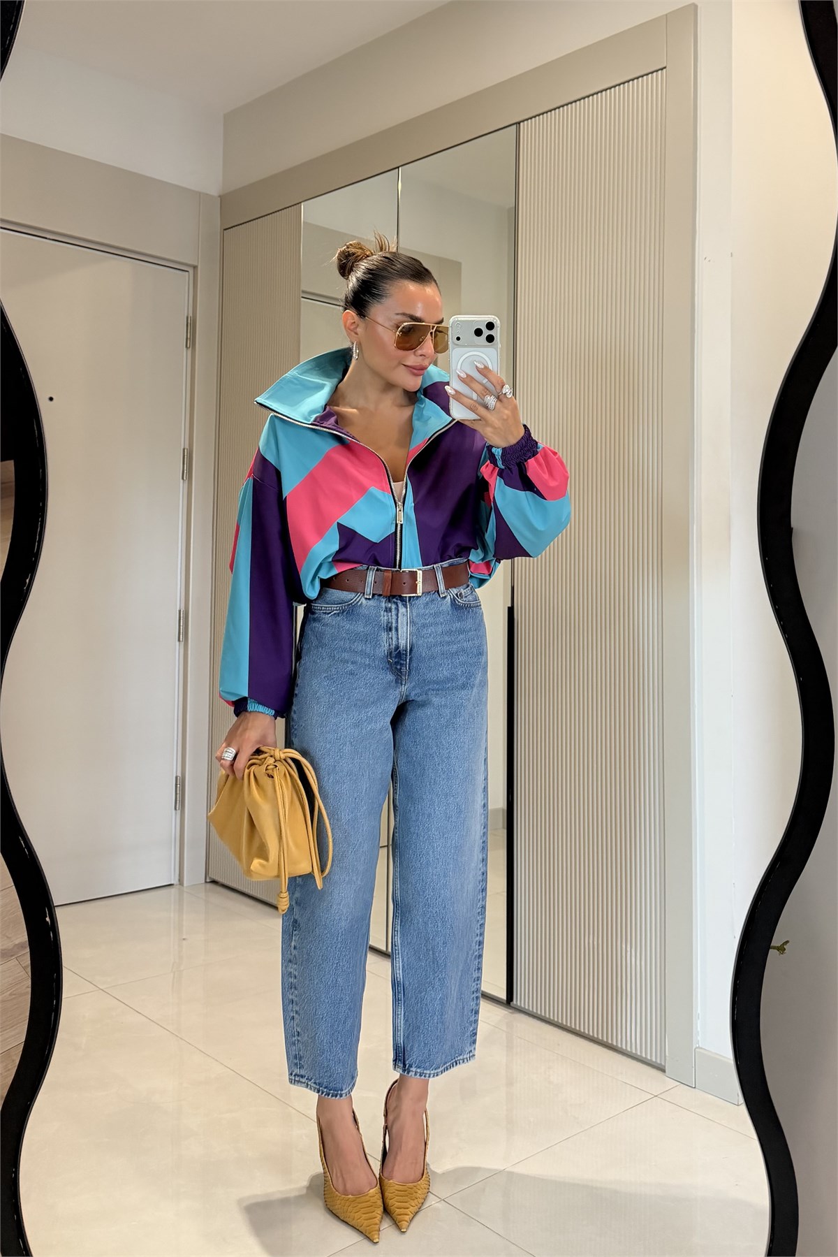 Saviel COS Yüksek Bel Mom Fit Jean