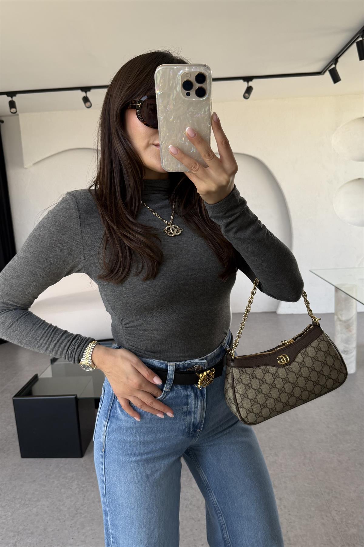 Seul Füme Kendinden Yakalı Body