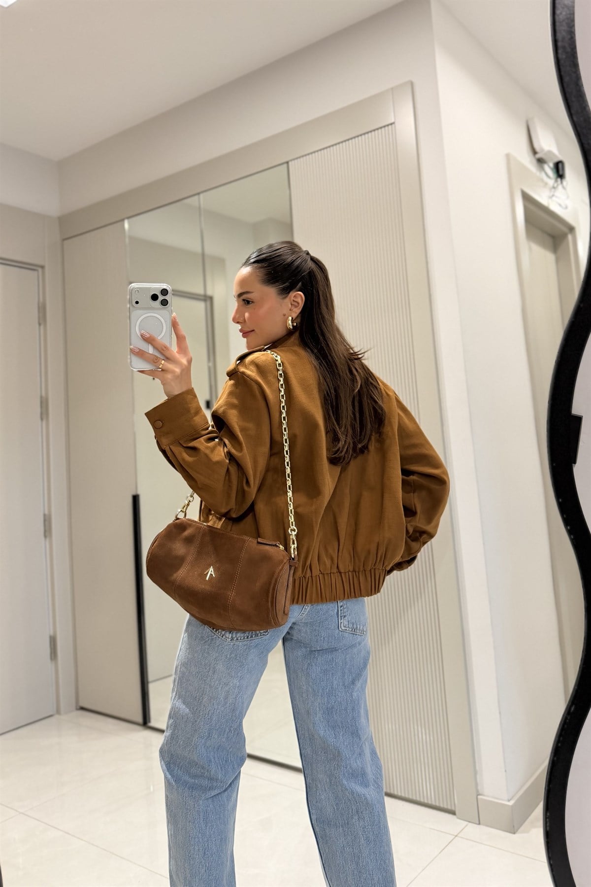 Share Taba Keten Bomber Ceket