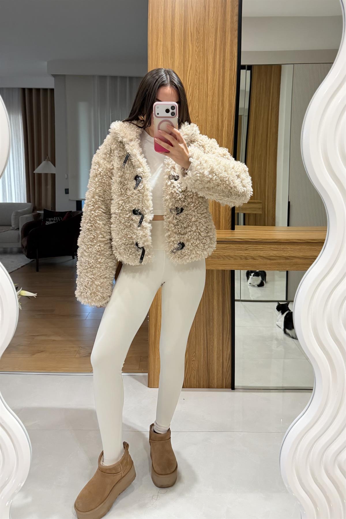 Sheep Bej Teddy Kürk