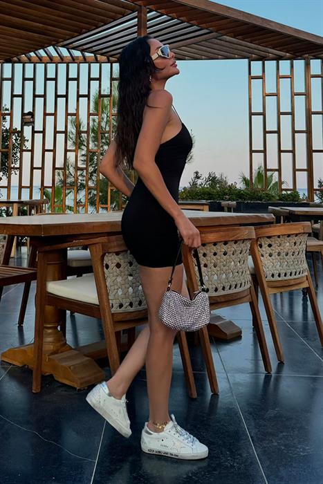 Sherliy Orijinal Siyah Şort Tulum 