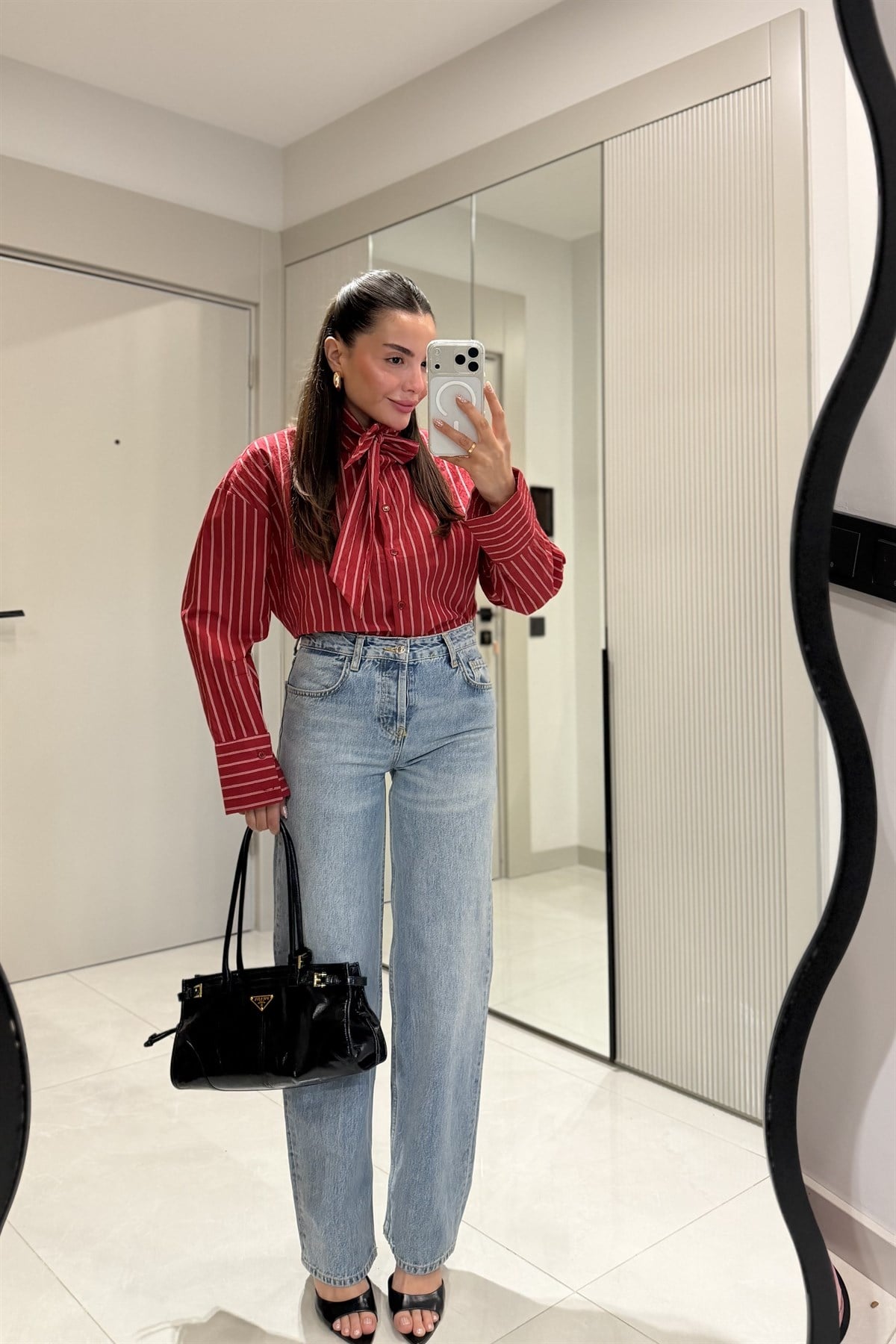 Siena Lightblue Yüksek Bel Straight  Jean