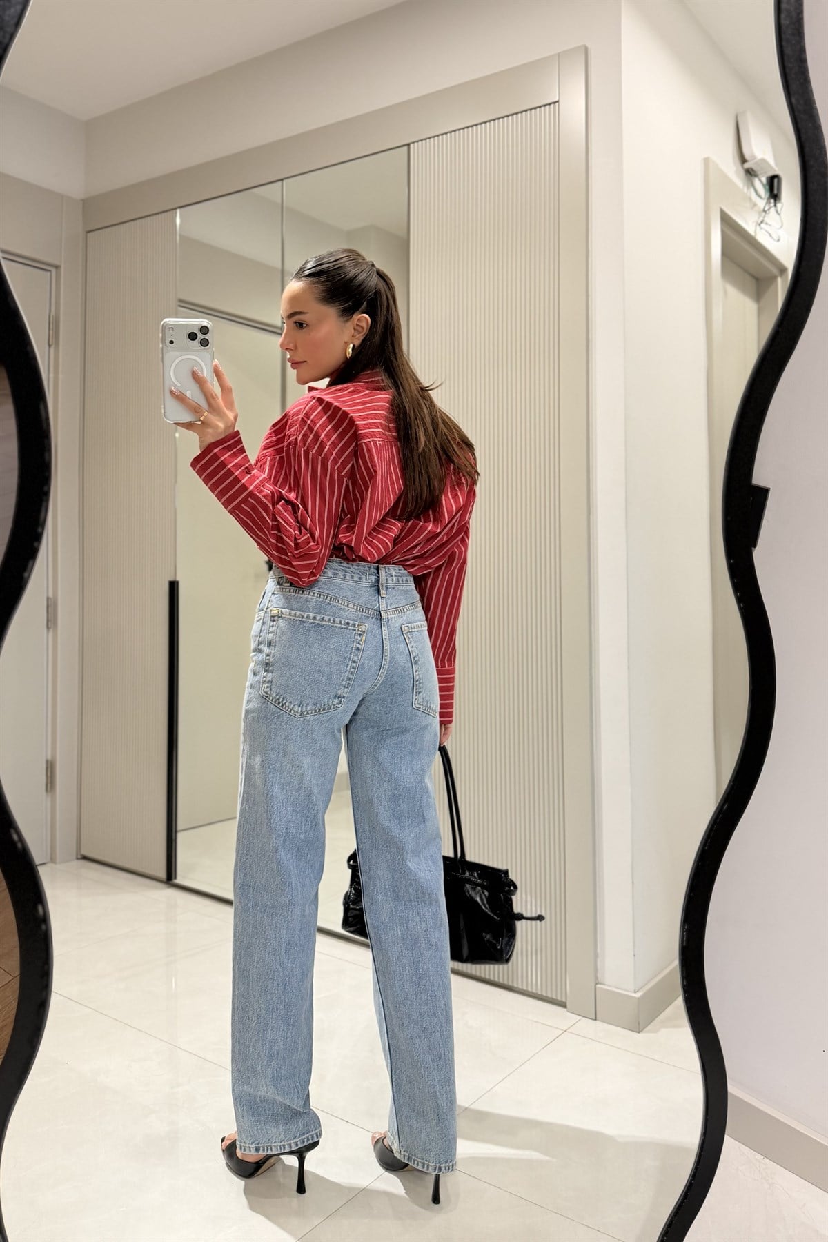 Siena Lightblue Yüksek Bel Straight  Jean