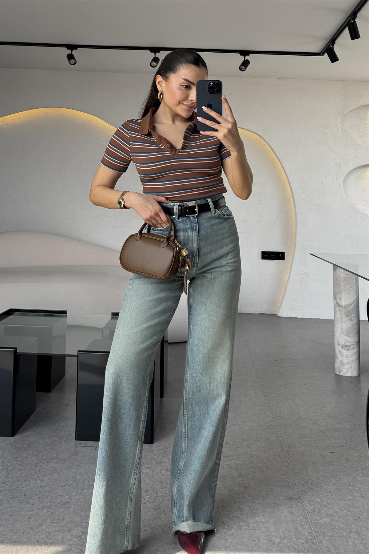 Siento Yıkama Yüksek Bel Jean