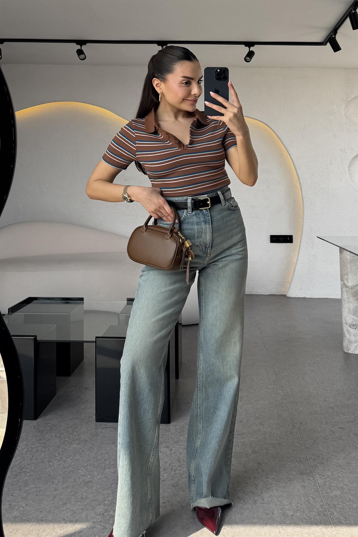 Siento Yıkama Yüksek Bel Jean