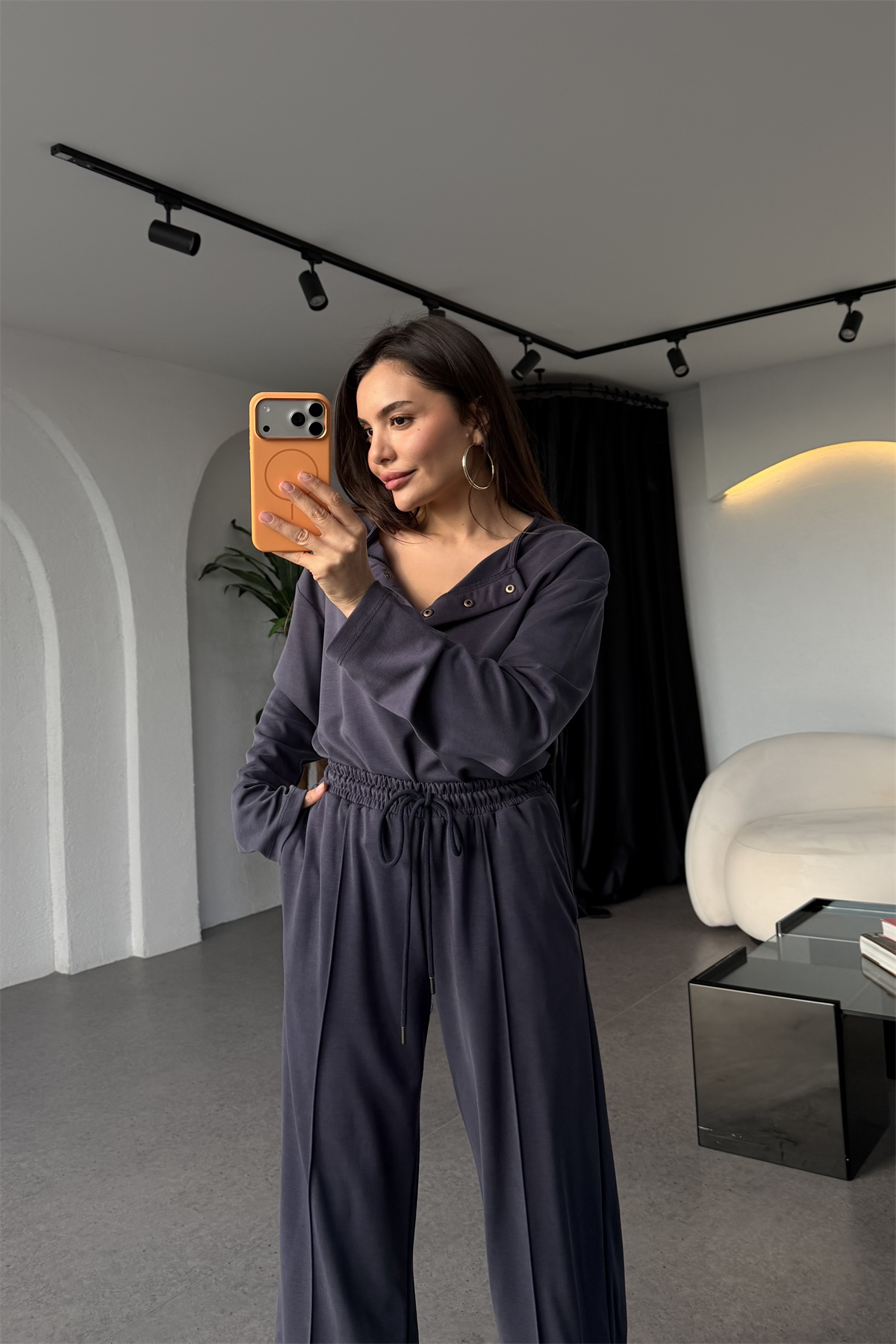 Silviana Lacivert Modal Takım