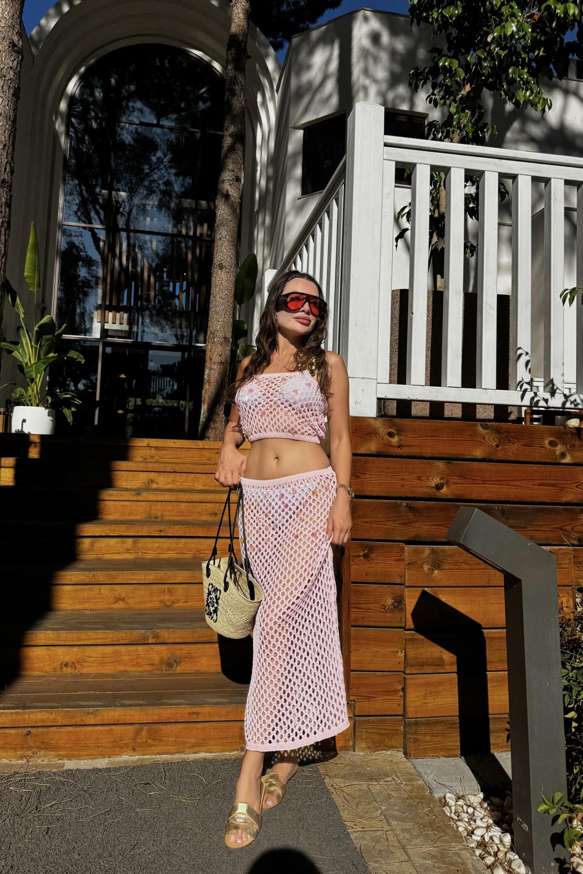 Sindy Pembe Pulpayet Ajurlu Takım