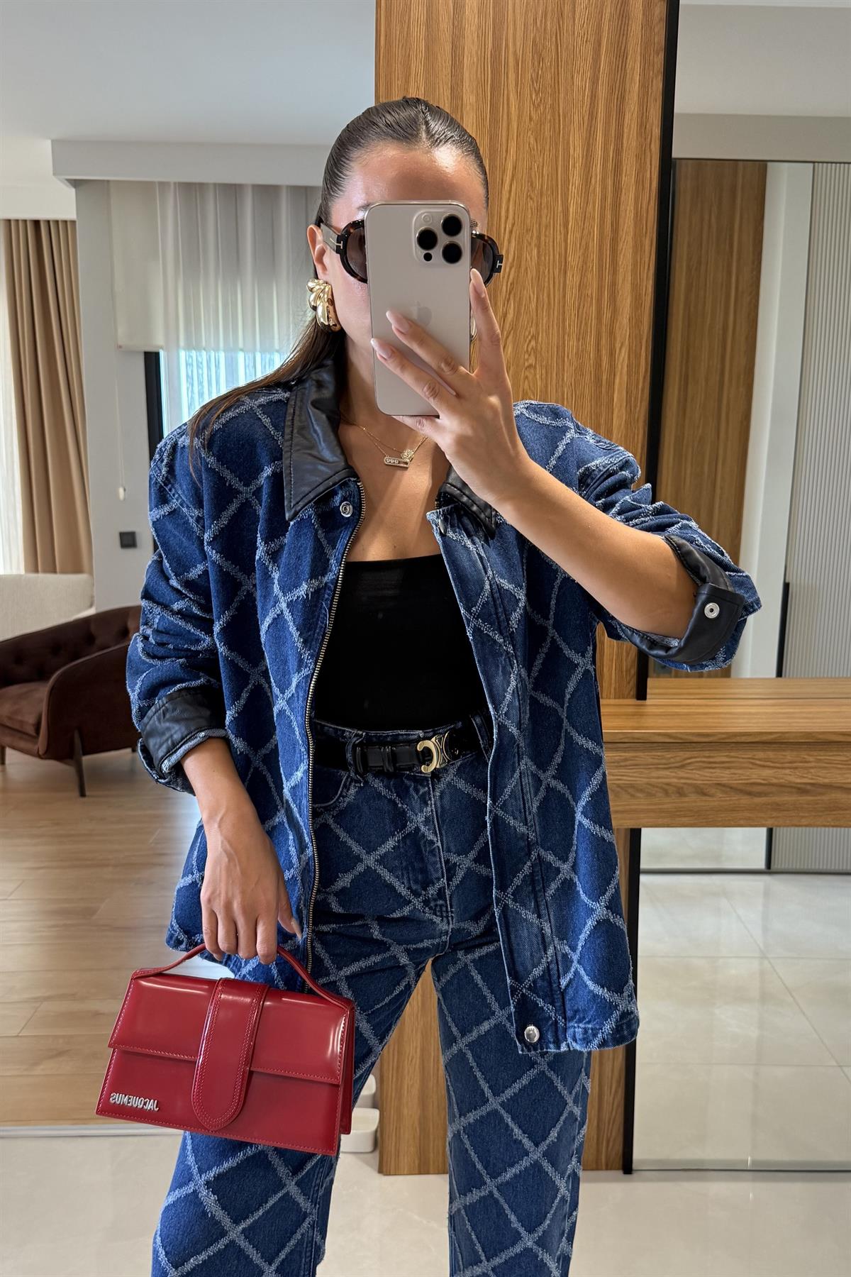 Sirius Dokulu Midblue Ceket