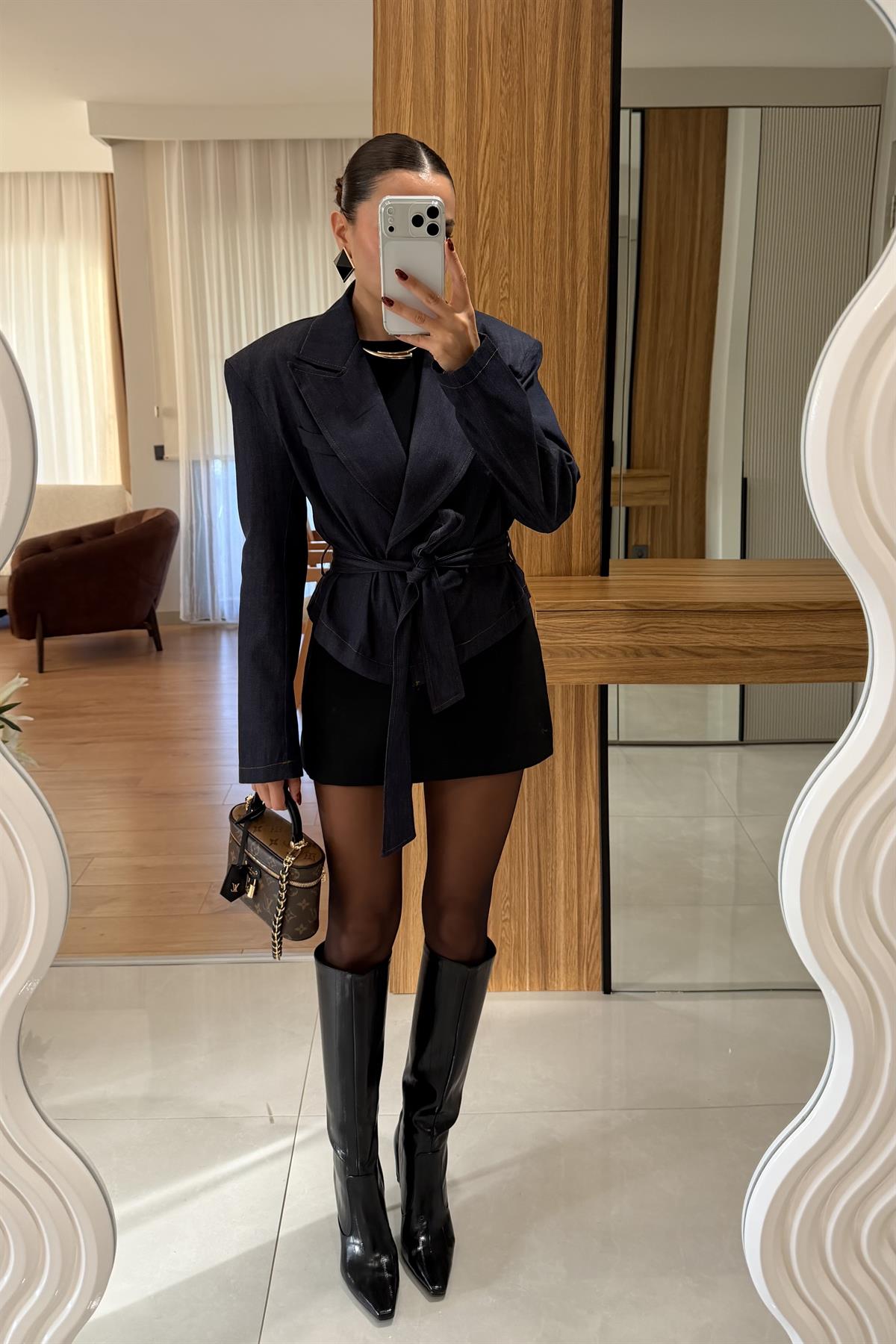 Sniper Vatkalı Kuşaklı Ceket