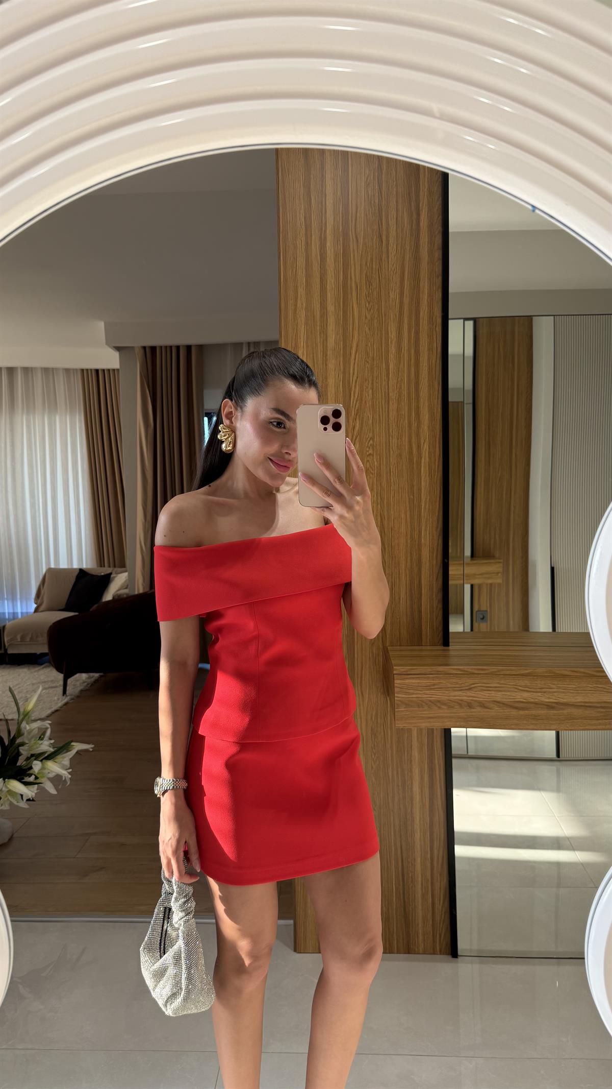 Solven Kırmızı Etekli Premium Takım