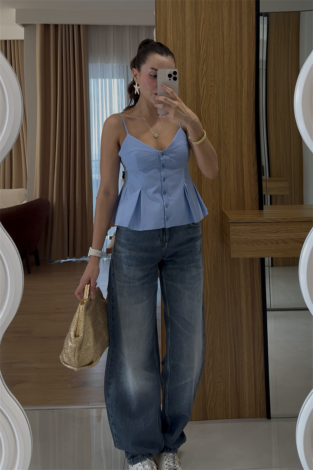 Solvey Darkblue Baggy Jean 