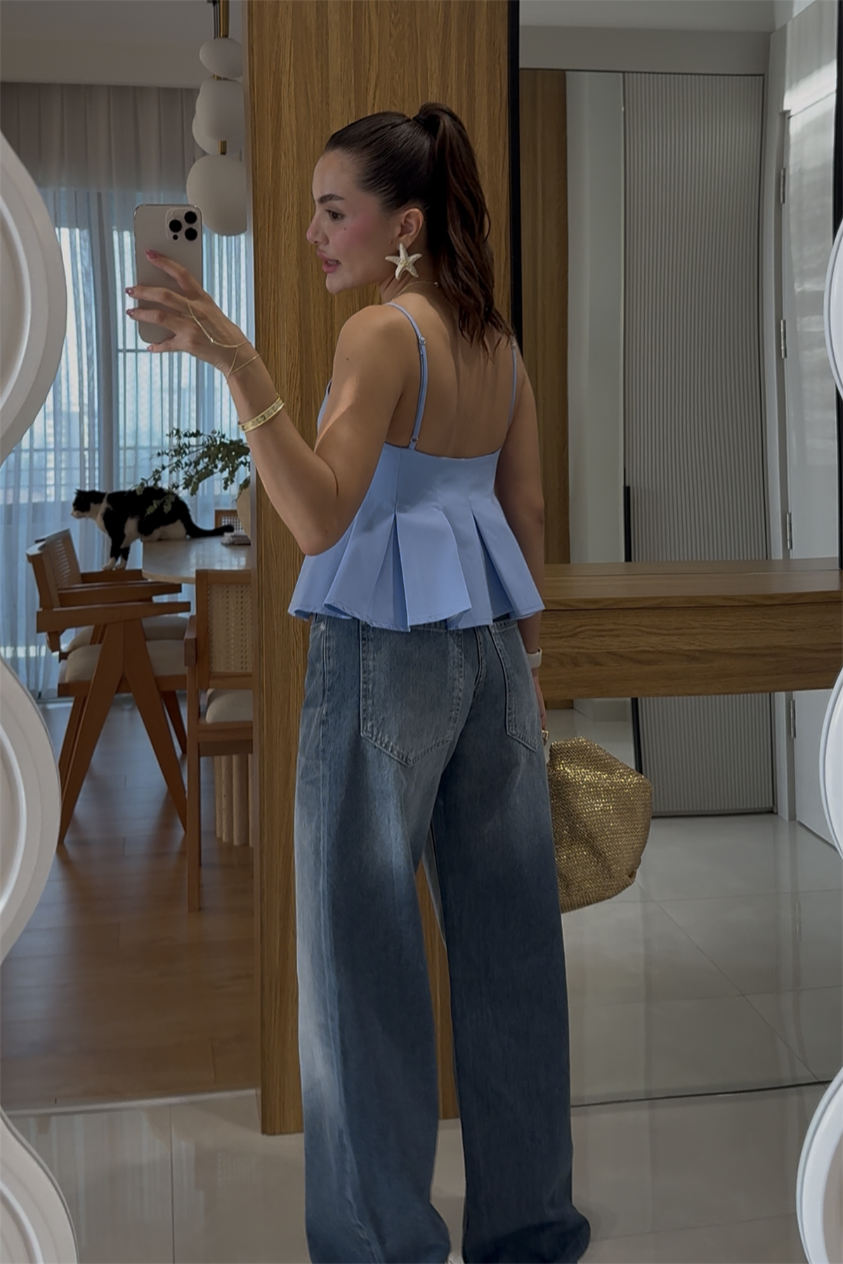 Solvey Darkblue Baggy Jean 