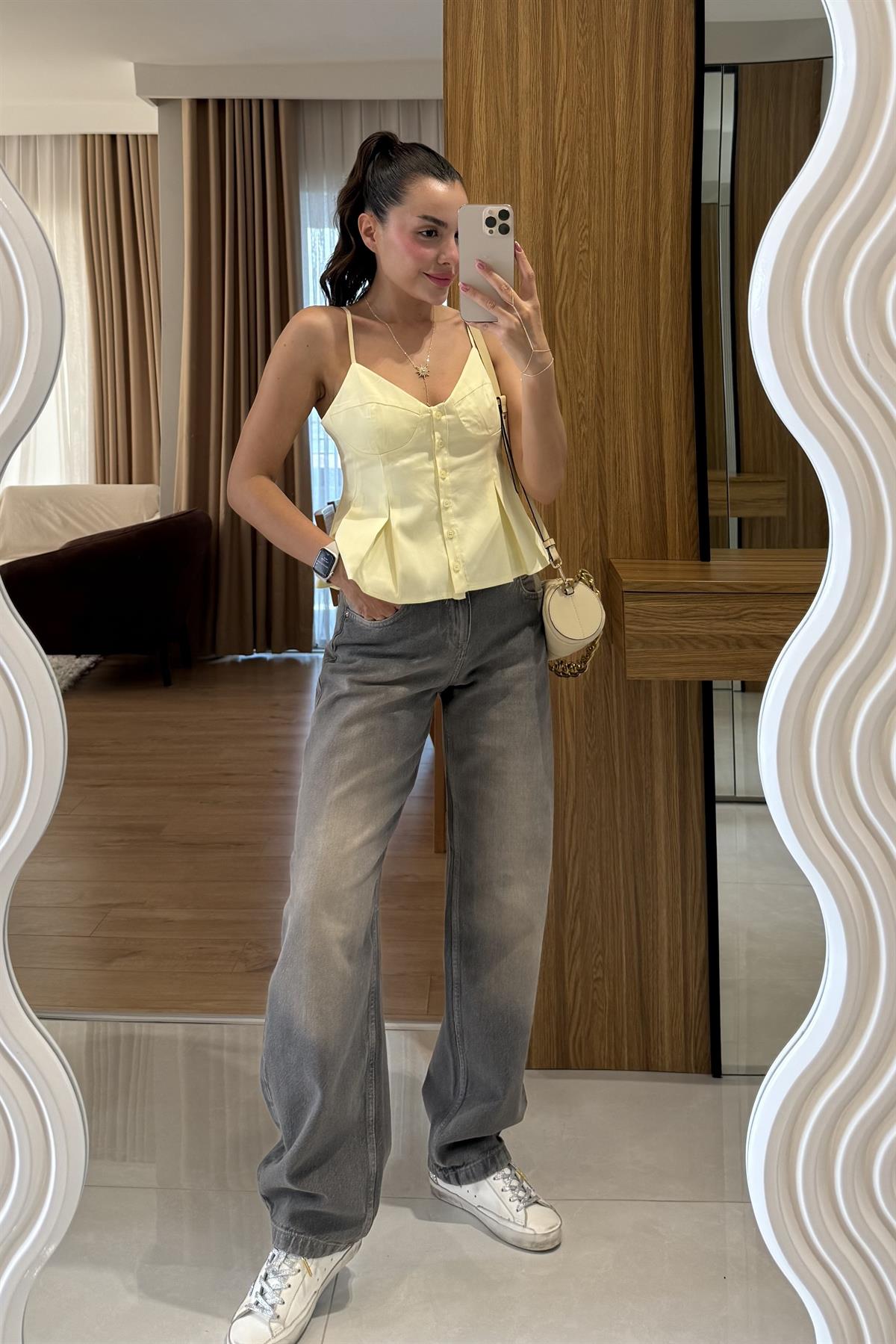 Solvey Kahve Baggy Jean 