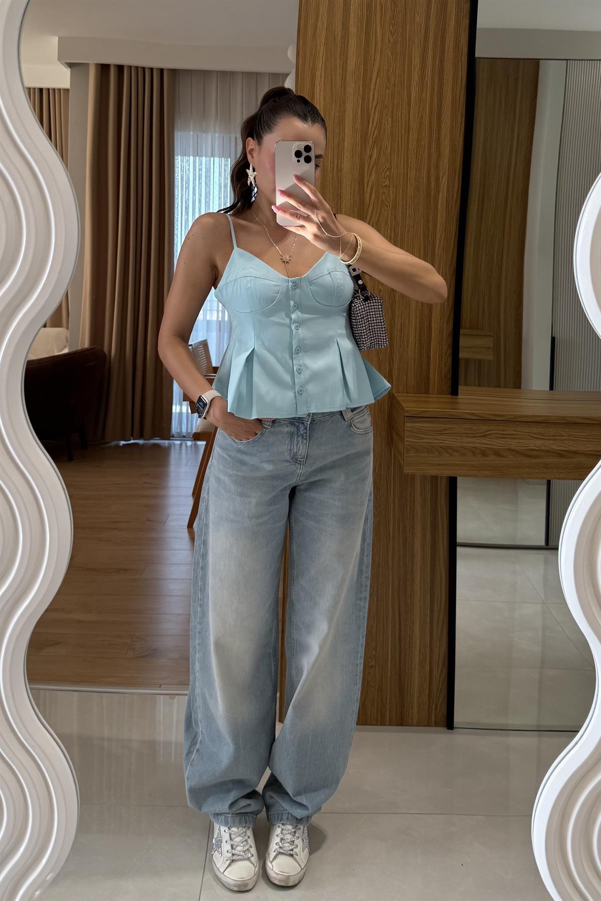 Solvey Lightblue Baggy Jean 