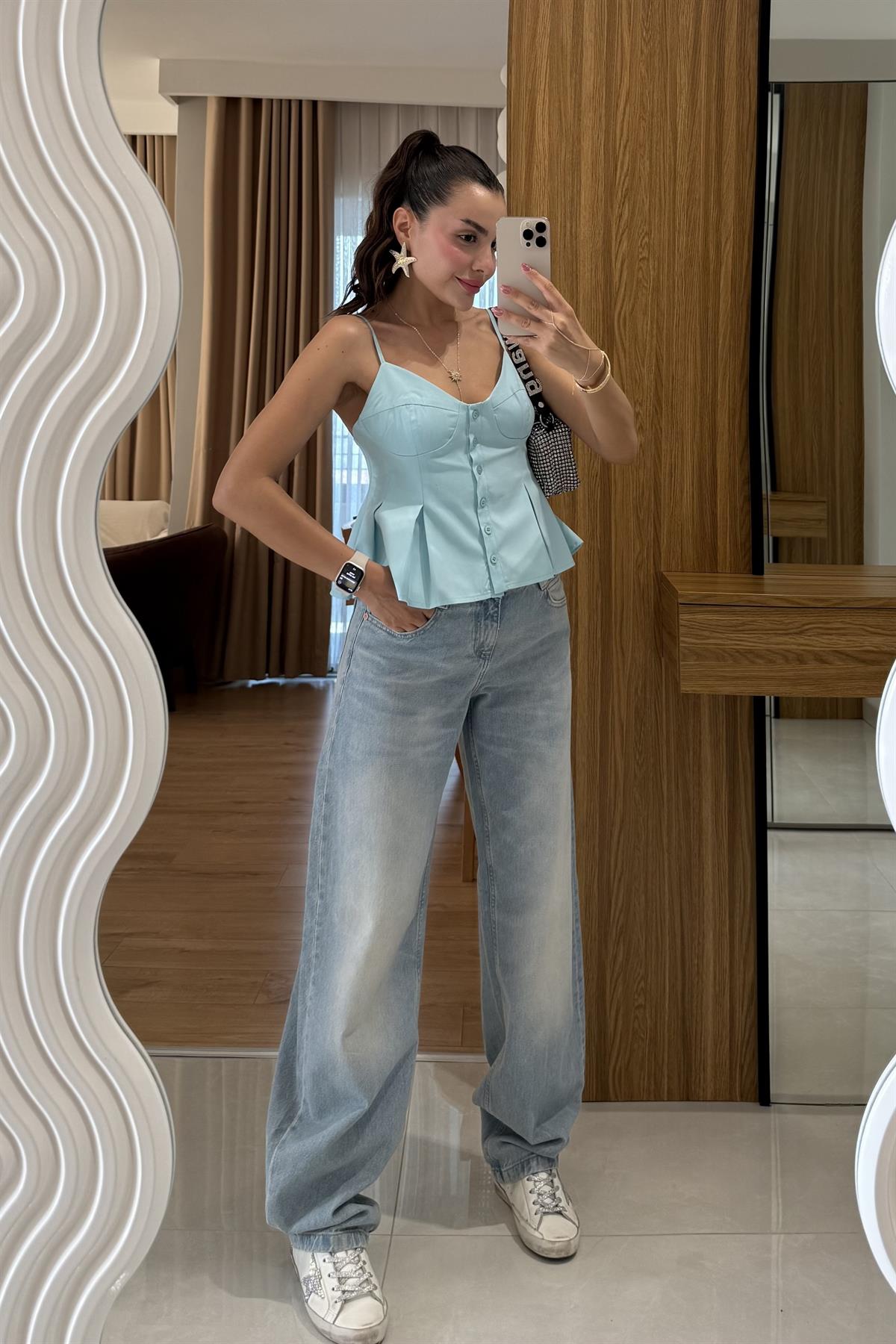 Solvey Lightblue Baggy Jean 