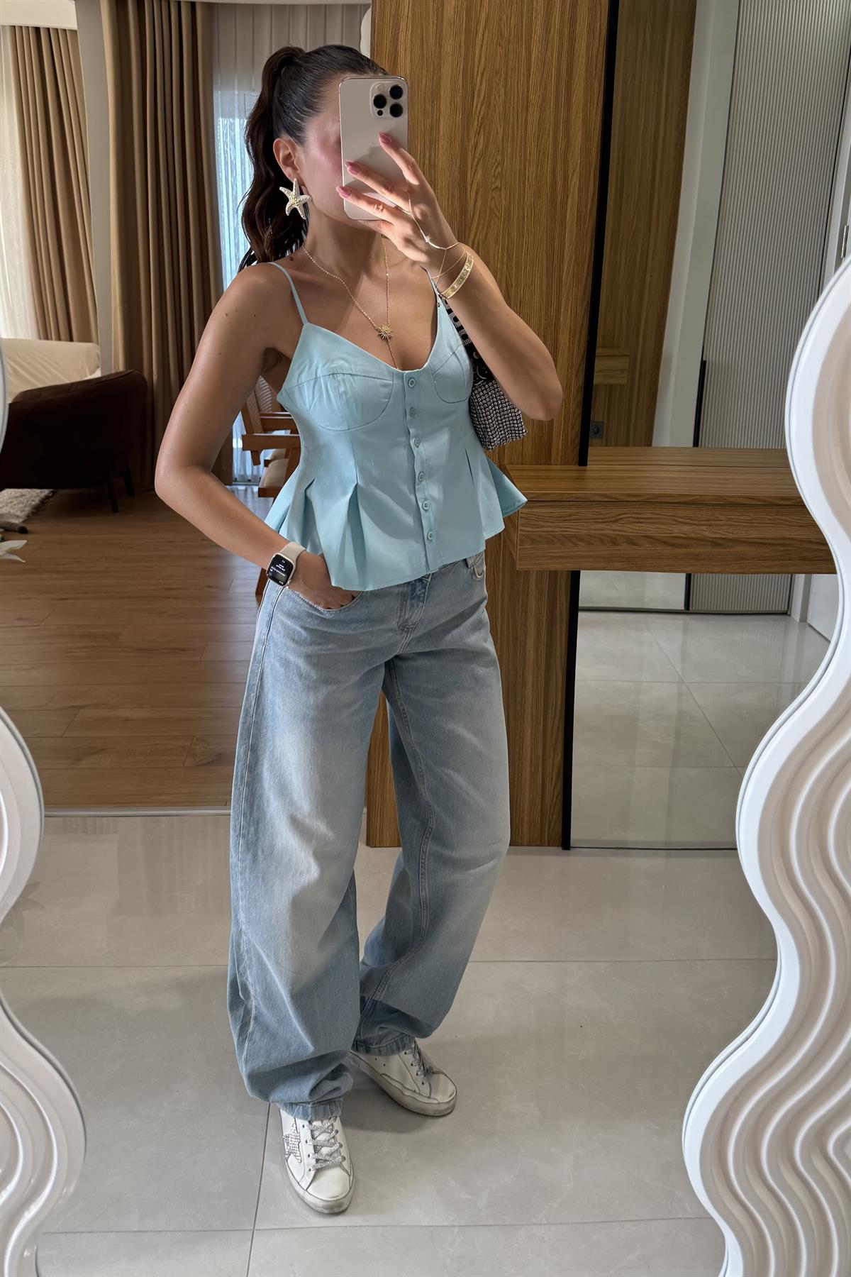 Solvey Lightblue Baggy Jean 