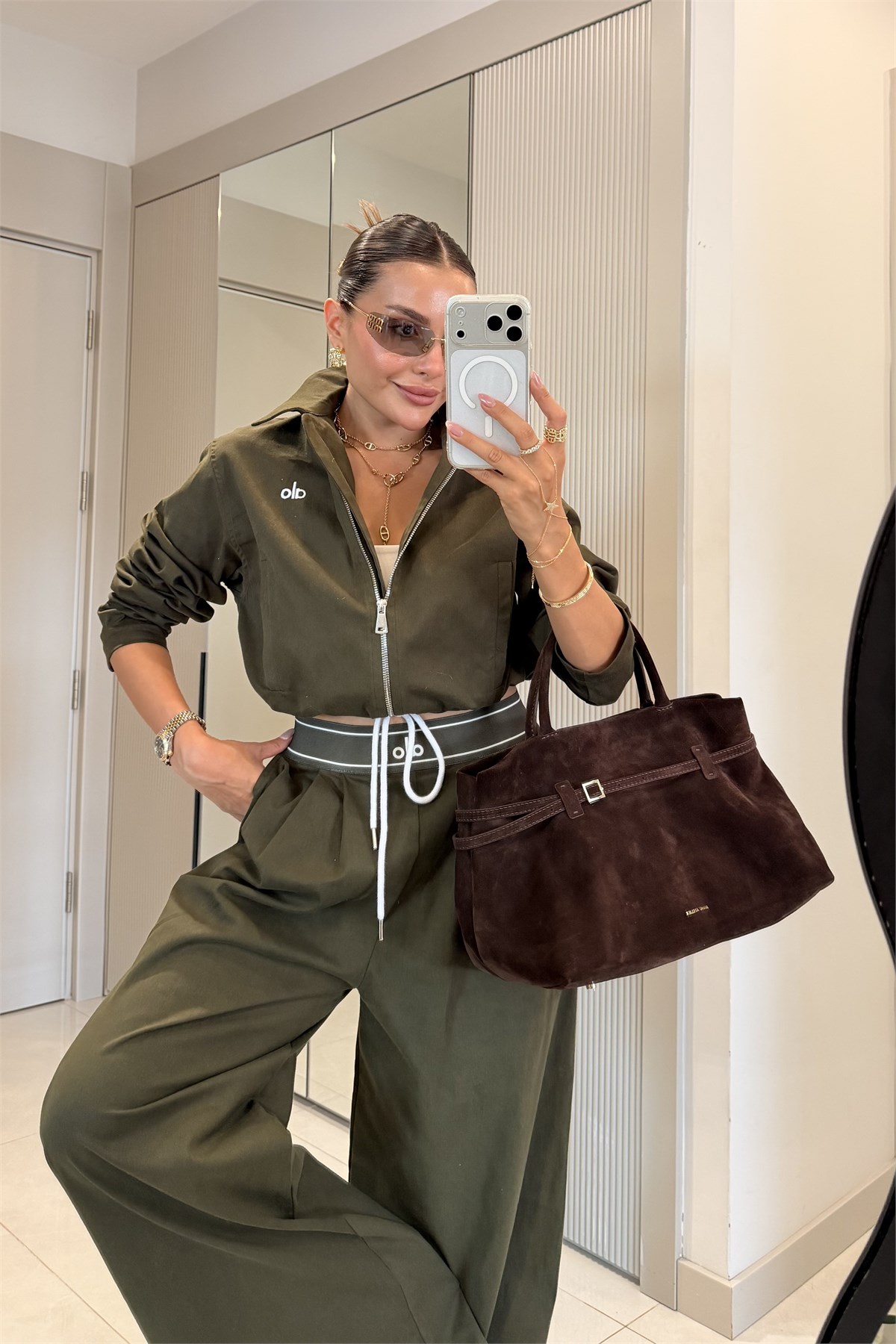 Spain Haki Gabardin Marka Model Takım