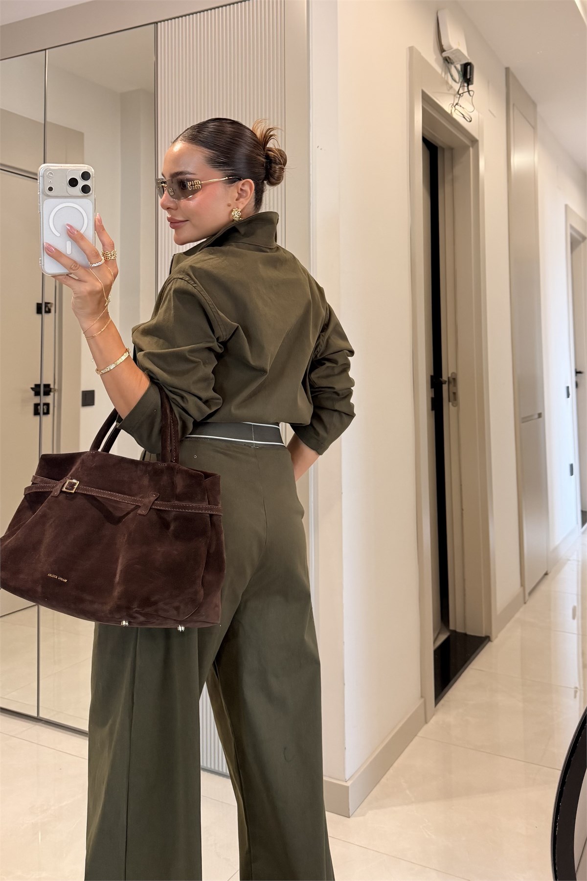 Spain Haki Gabardin Marka Model Takım