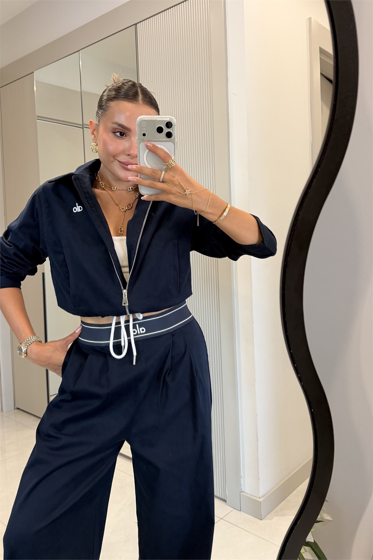 Spain Lacivert Gabardin Marka Model Takım
