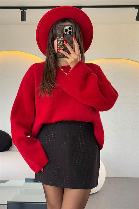 Sparkle Taşlı Mini Etek 