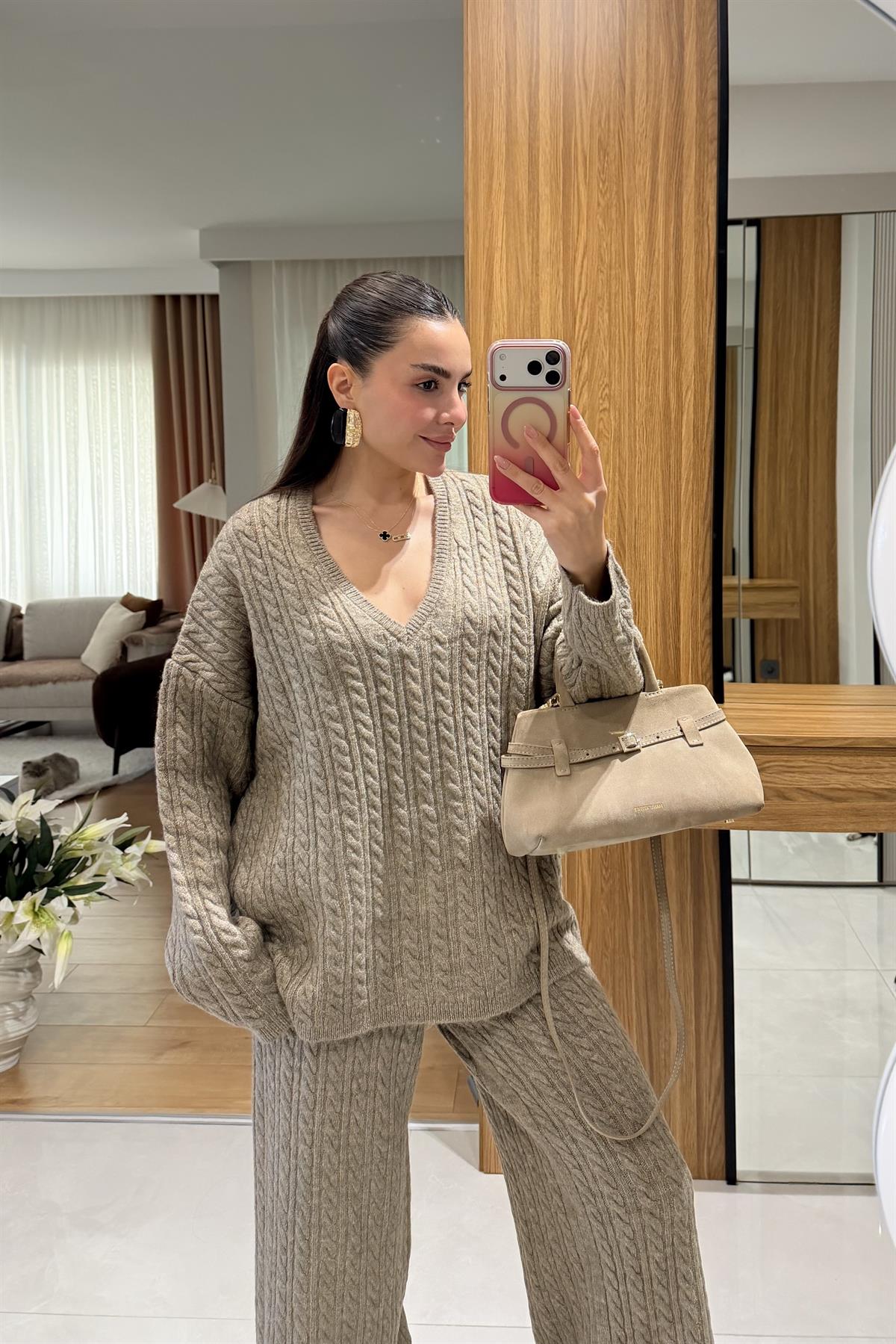 Specter Taş Saç Örgü İkili Takım