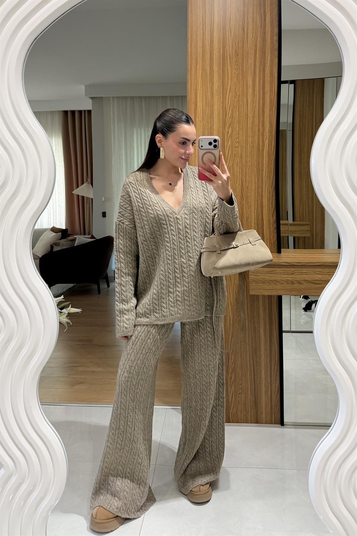 Specter Taş Saç Örgü İkili Takım