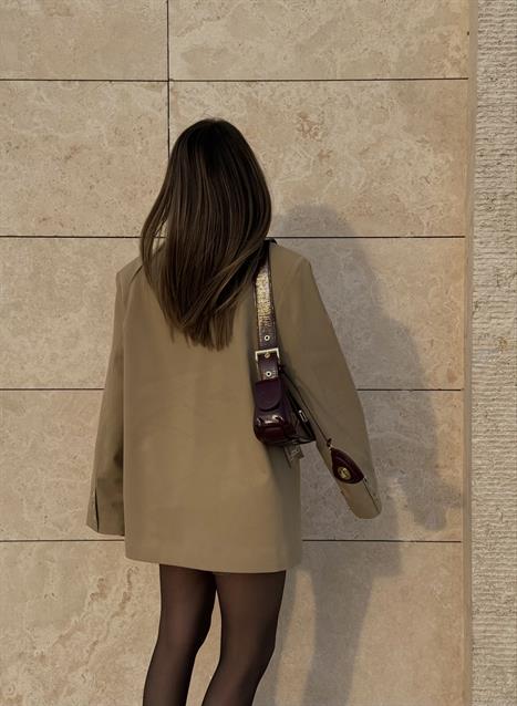 Stay weird tasarım karamel daddy ceket