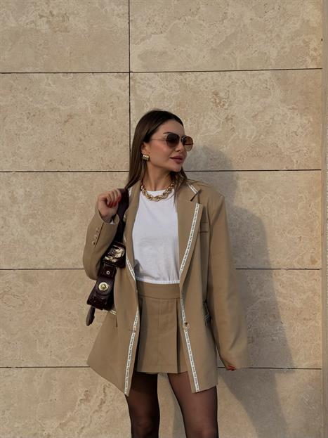 Stay weird tasarım karamel daddy ceket